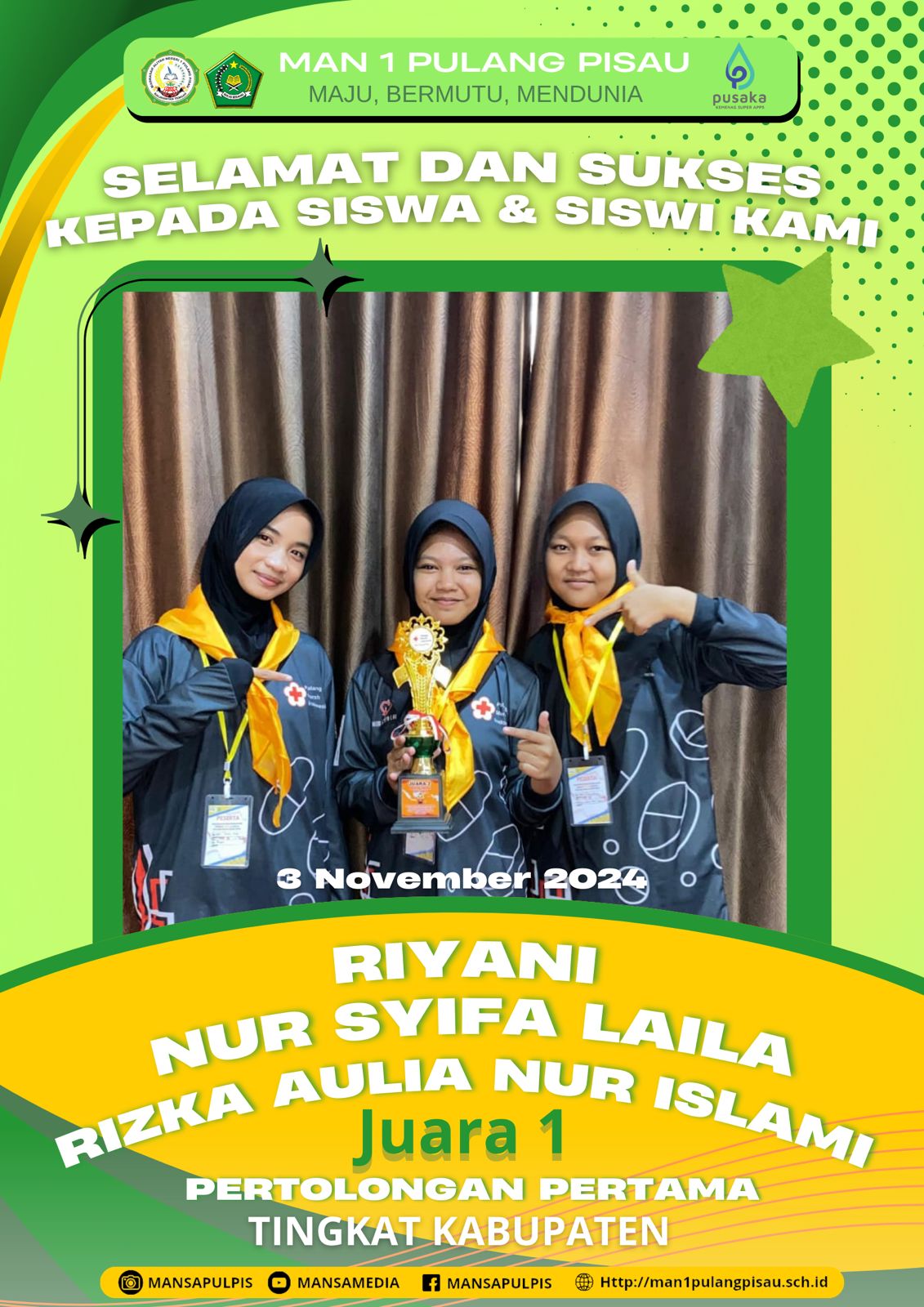 Riyani DKK Berhasil Meraih Juara 1 Pertolongan Pertama